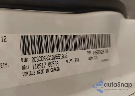 2013 Chrysler 300 Motown из США, поврежденный, VIN 2C3CCARG1DH551862